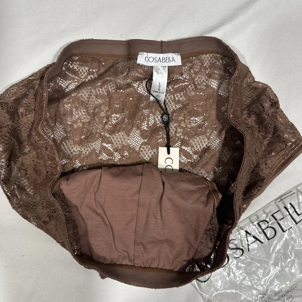 NWT Cosabella [ Mens Large ] Never Say Never Comfort Micro Brief in Brown T2243